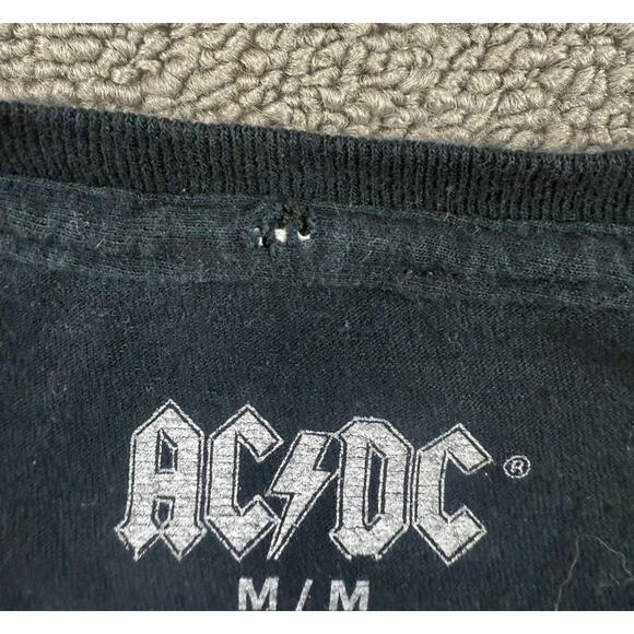 AC/DC T-Shirt Women's Medium Black High Voltage Rock & Roll Cotton Half Shirt - Picture 10 of 10